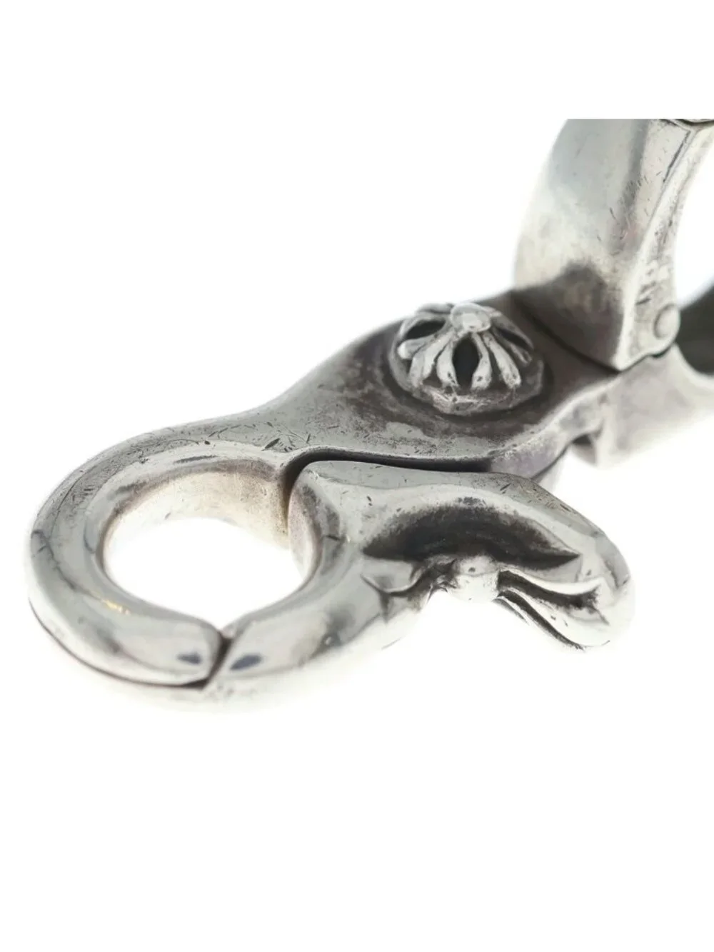 Chrome Hearts Quick Clip Cross Ball Silver Necklace